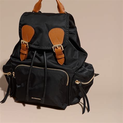 burberry shell and leather backpack|burberry medium rucksack backpack.